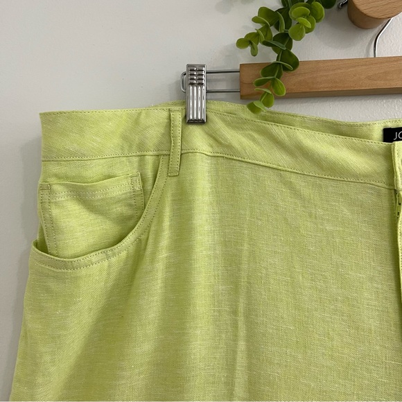 Jones New York NWT Light Green Linen Blend Lagenlook Trousers Pants - Picture 2 of 11